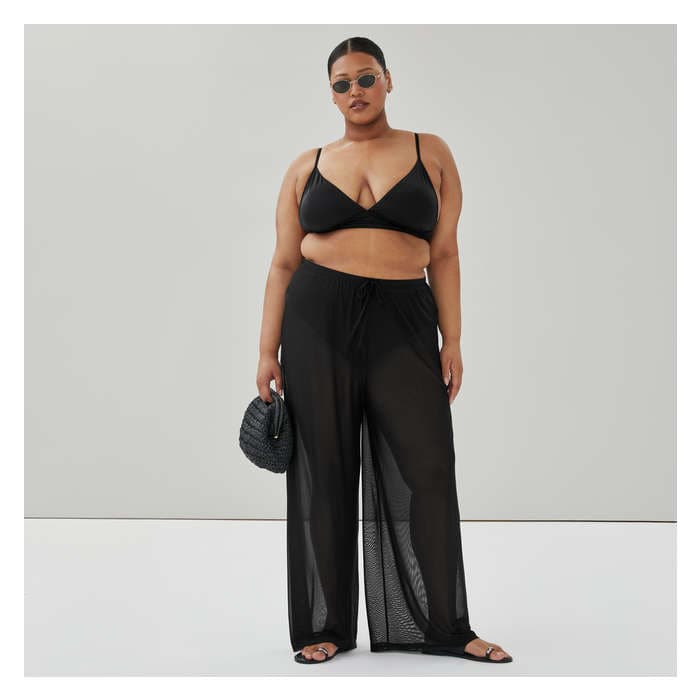 Women+ Mesh Pant Cover-Up - Black