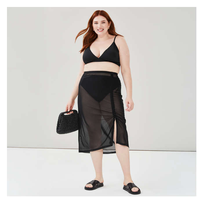 Women+ Mesh Skirt Cover-Up