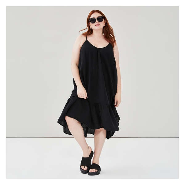 Women+ Swing Dress Cover-Up - Black