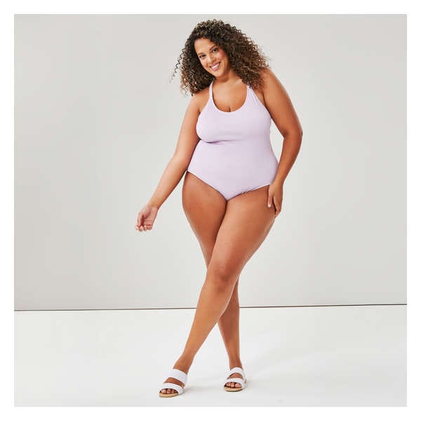 Women+ One-Piece Swimsuit - Light Lilac