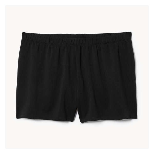 Women+ Rib Wide Leg Pajama Short - JF Black