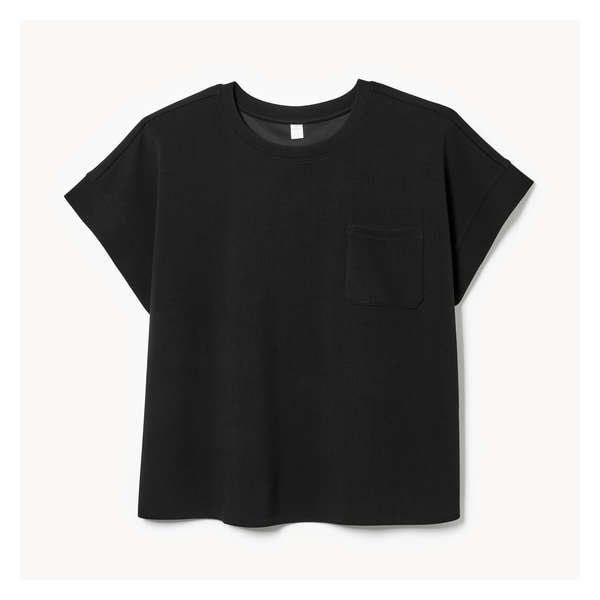 Women+ Rib Sleep T-Shirt - JF Black