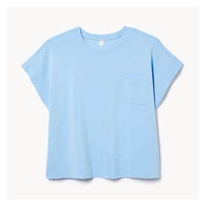Women+ Rib Sleep T-Shirt - Light Blue
