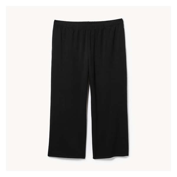Women+ Rib Wide Leg Pajama Pant - JF Black