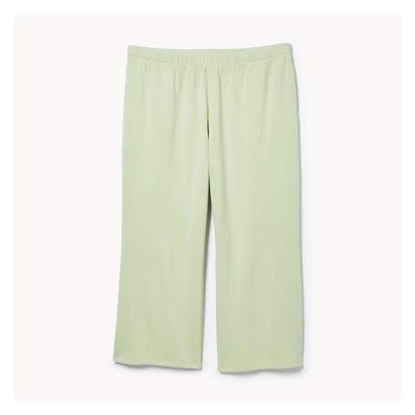 Women+ Rib Wide Leg Pajama Pant - Light Khaki Green