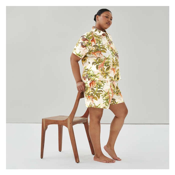Women+ Poplin Sleep Short - Cream