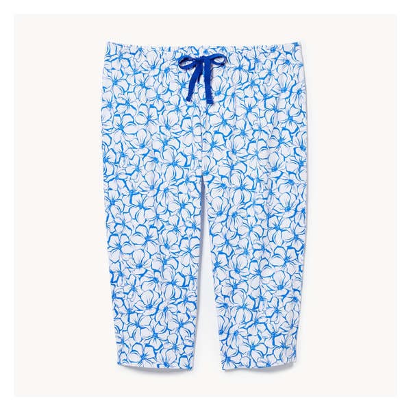 Women+ Crop Pajama Pant - White
