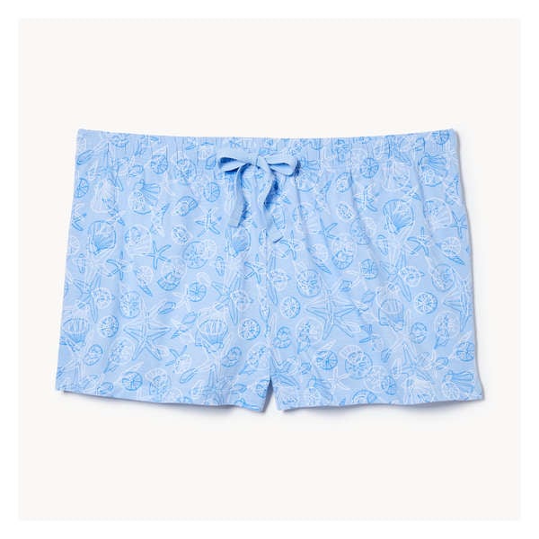 Women+ Printed Pajama Short - Light Blue