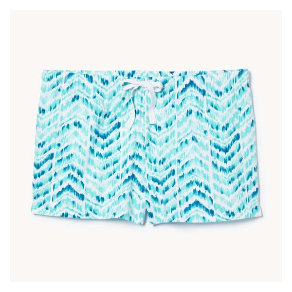 Women+ Printed Pajama Short - Turquoise