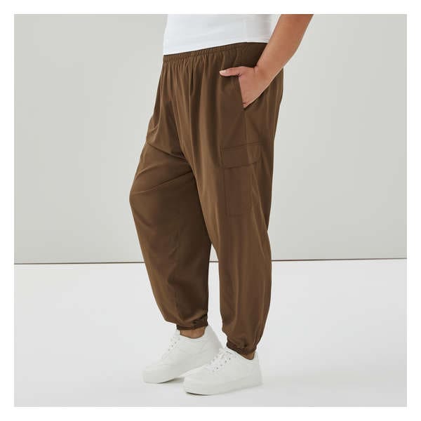 Women+ Active Cargo Crop Jogger - Khaki Brown