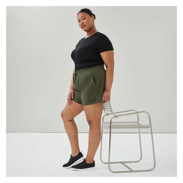 Women+ Active Everyday Four-Way Stretch Short - Dark Green
