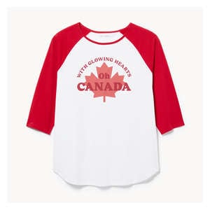 Women+ Active Canada Baseball T-Shirt - White