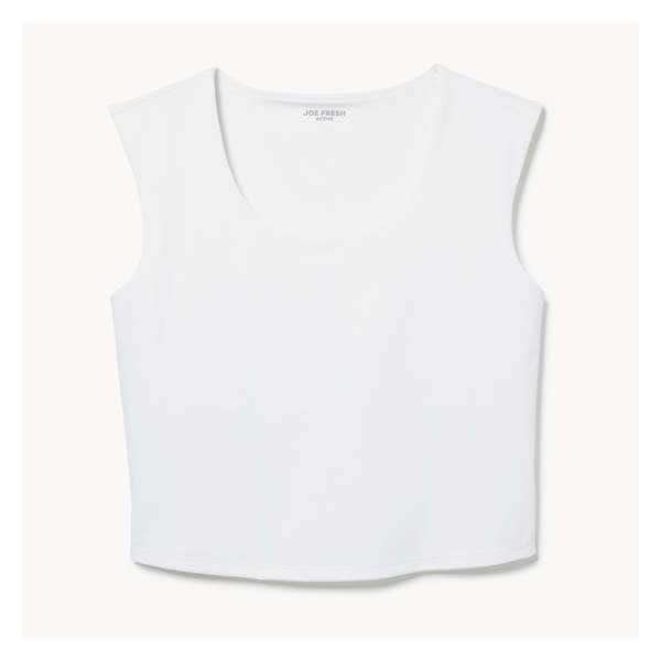 Women+ On-the-Go Crop T-Shirt - White