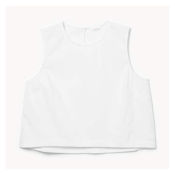 Women+ Linen Blend Tank - Bright White