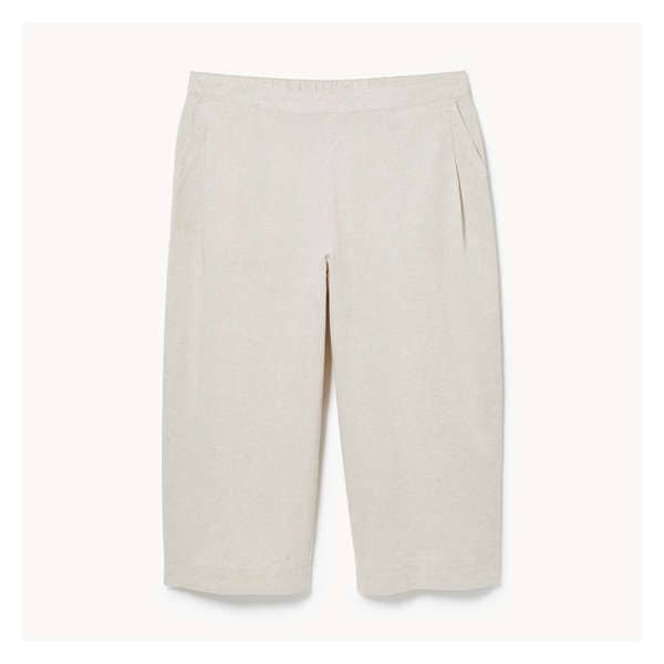 Women+ Linen Blend Crop Trouser - Linen