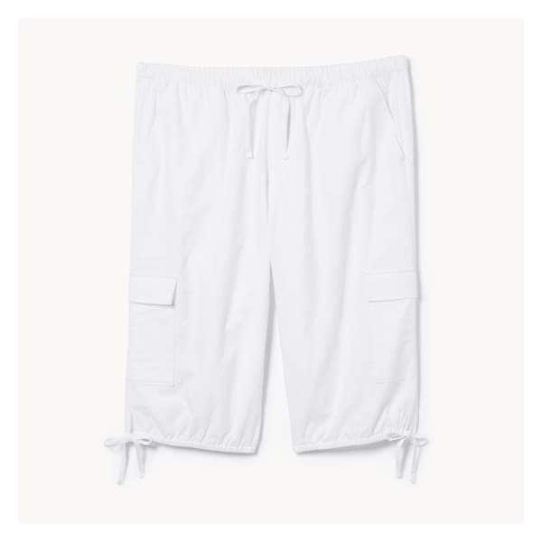 Women+ Cotton Crop Pant - Bright White