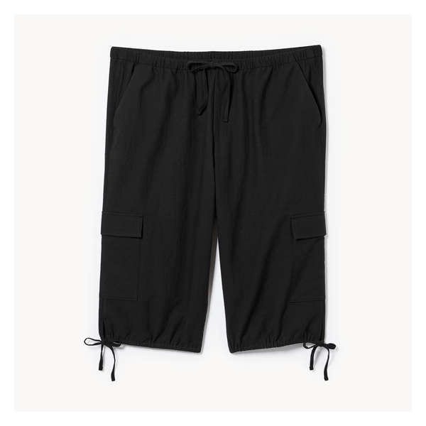 Women+ Cotton Crop Pant - JF Black