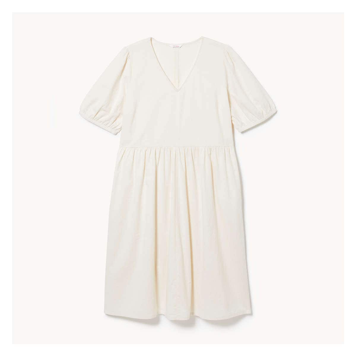 Women+ Cotton V-Neck Midi Dress