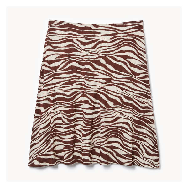 Women+ Wide Waistband Midi Skirt - Dark Brown
