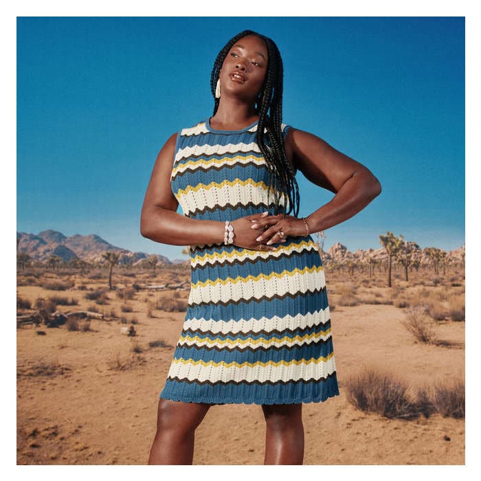 Aux Femmes Robe mini crochetée Femmes+