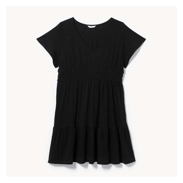 Women+ Tiered Cotton Dress - JF Black