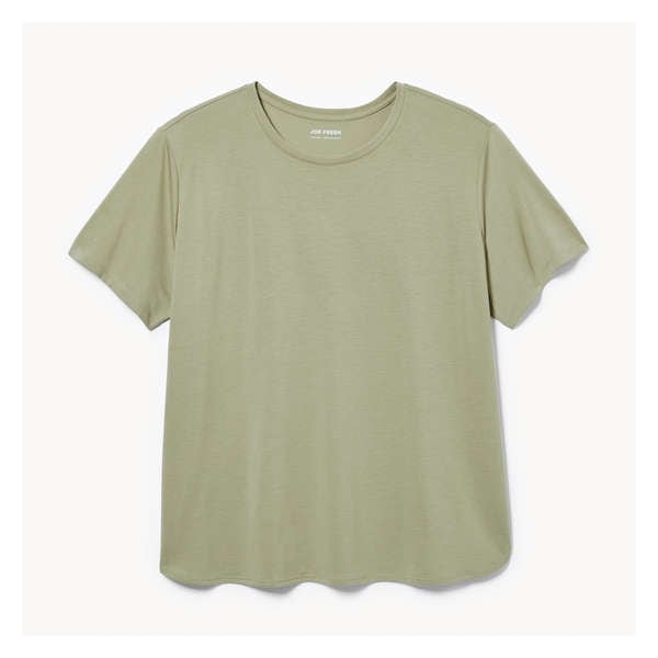 Women+ Relaxed Crew Neck T-Shirt - Khaki Green