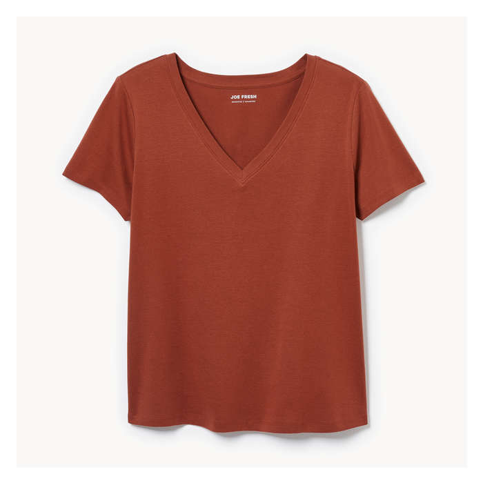Women+ Essential Organic Cotton V-Neck T-Shirt
