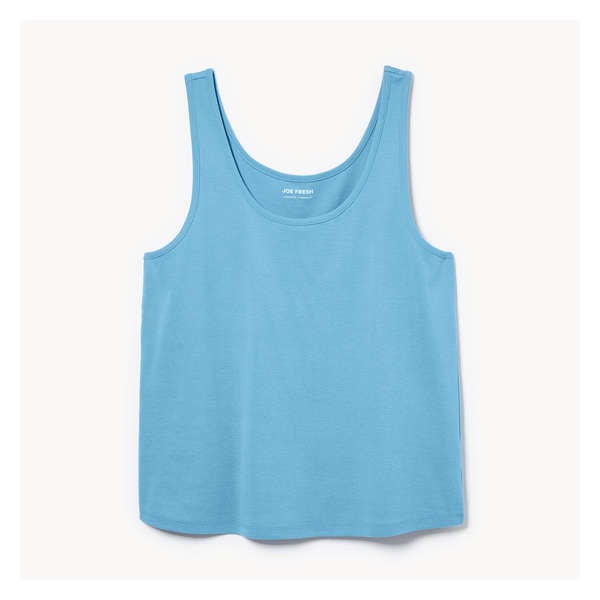 Cami côtelée essentielle coton biologique Femmes+ - Bleu Pâle