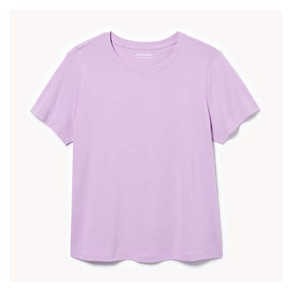 Women+ Essential Organic Cotton Crew Neck T-Shirt - Light Purple