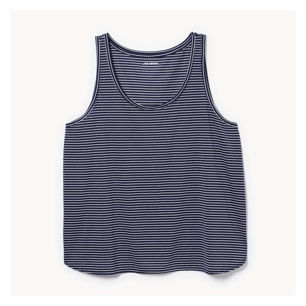 Women+ Stripe Relaxed Tank - Navy