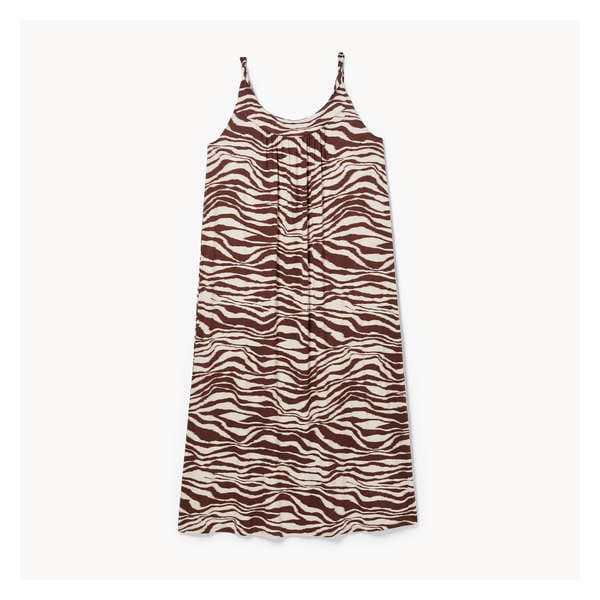 Women+ Twisted Strap Maxi Dress - Dark Brown