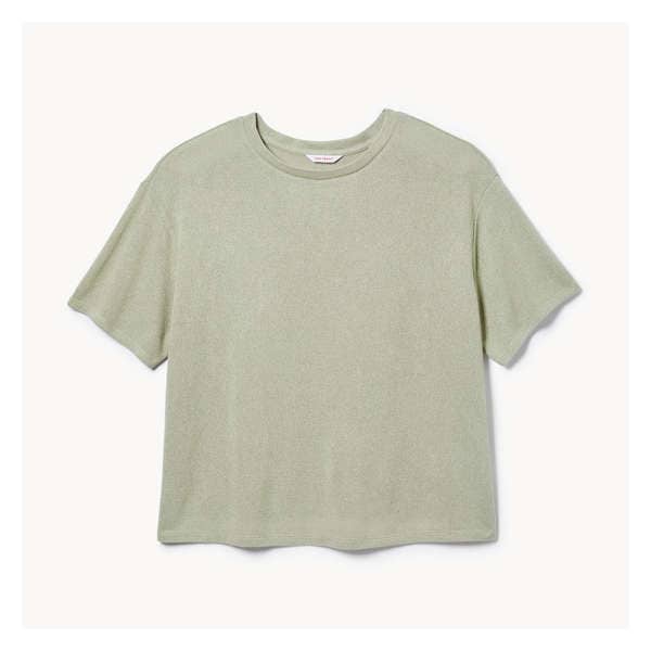 Women+ Textured T-Shirt - Khaki Green