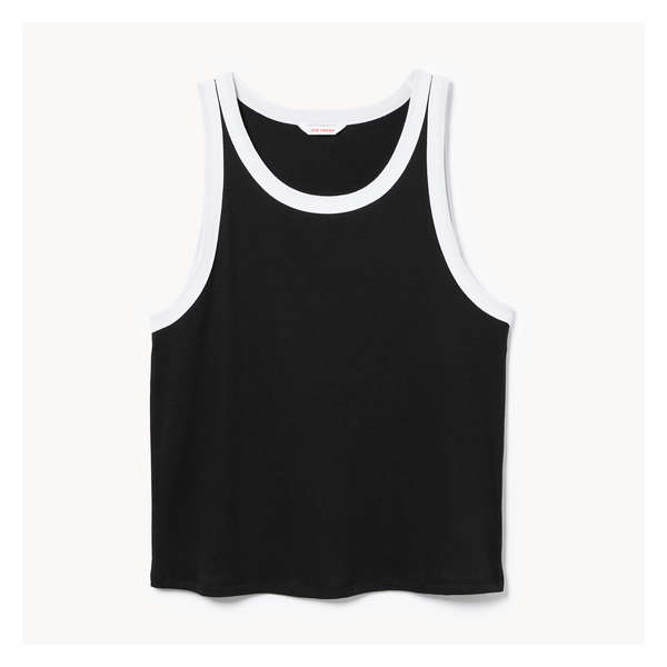 Women+ Rib Racerback Tank - Black