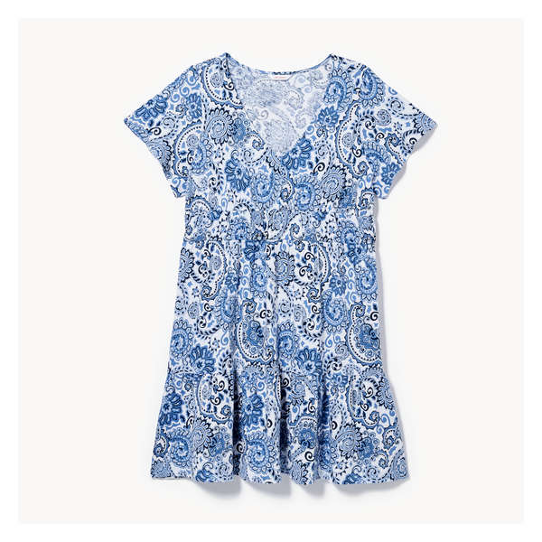 Women+ Tiered Mini Dress - Blue