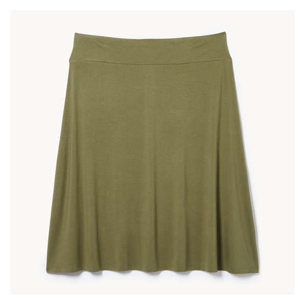 Women+ Wide Waistband Midi Skirt - Olive