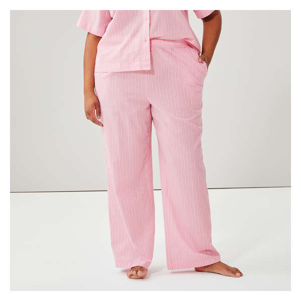 Women+ Stripe Pajama Pant - Pastel Pink
