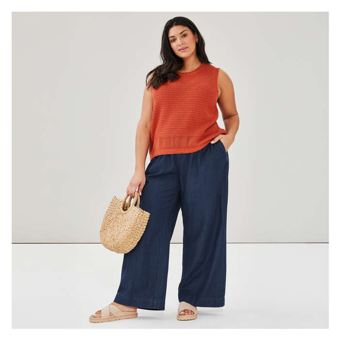 Women+ Crochet Tank - Copper