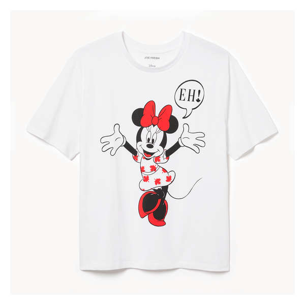 Women+ Minnie Mouse Canada T-Shirt - Bright White