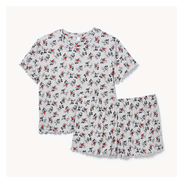 Women+ Disney Mickey Mouse 2-Piece Sleep Set - Grey Mix