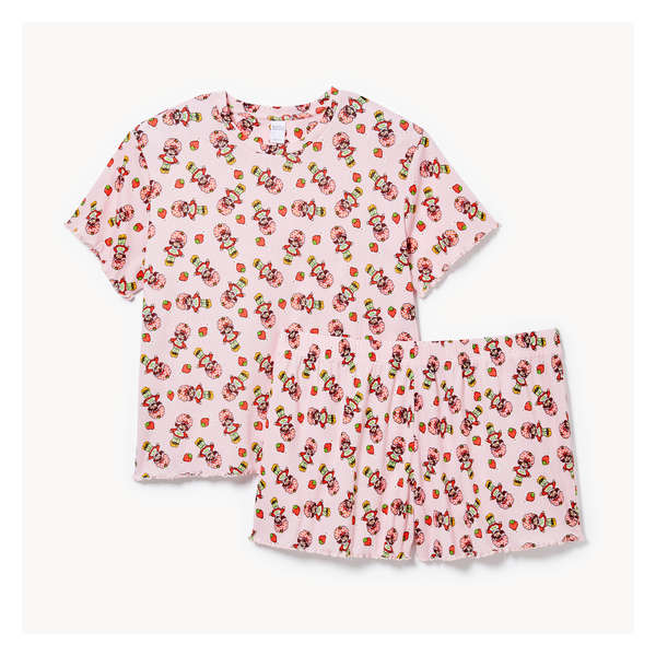 Women+ Strawberry Shortcake 2-Piece Sleep Set - Light Pink