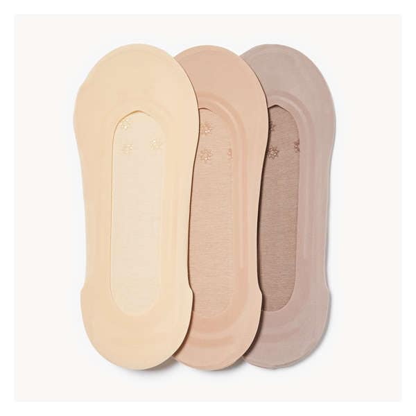 3-Pack Footlets - Taupe