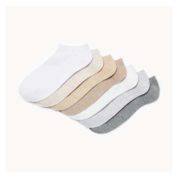 7-Pack Low-Cut Socks - Cream