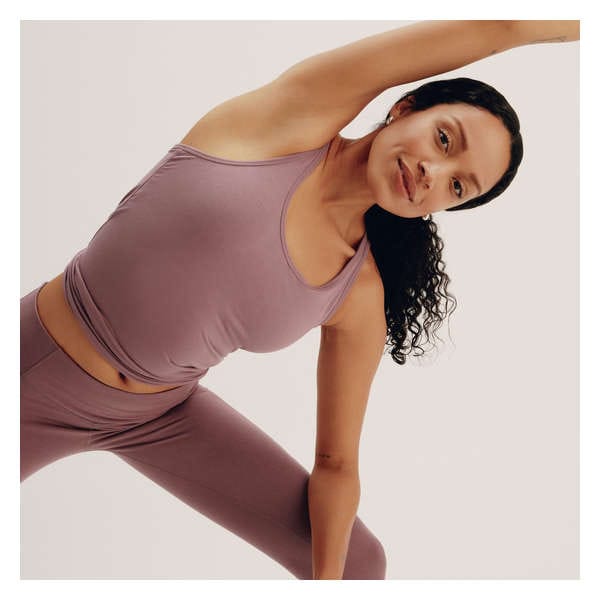 Cami sport à bretelles - Mauve Foncé