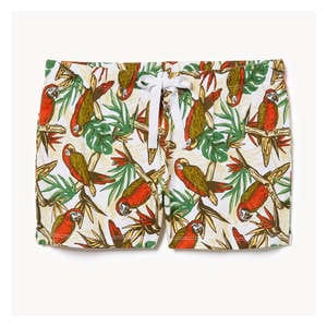 Cotton Pajama Short - Khaki Green