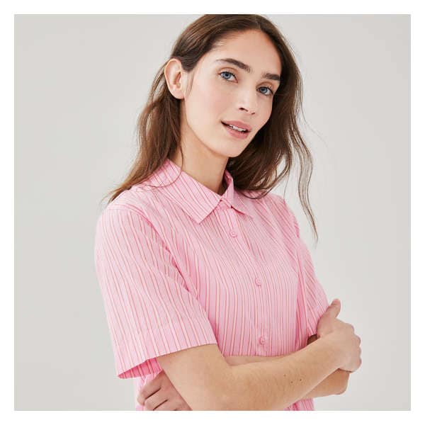 Stripe Sleep Shirt - Pastel Pink