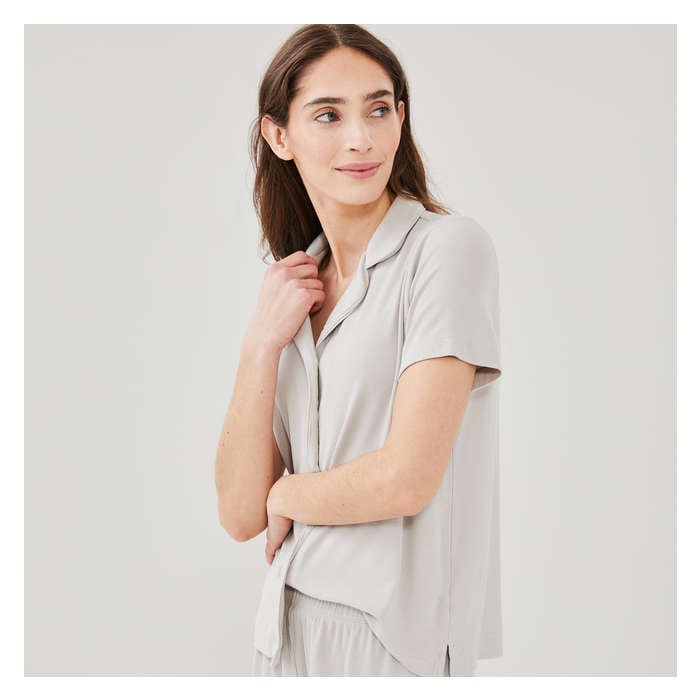 Women's 2-Piece Pajama Set - Taupe