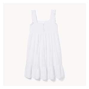 Smocked Sleep Dress - White