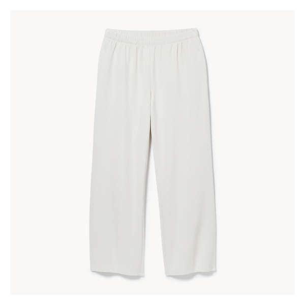 Rib Wide Leg Pajama Pant - Beige