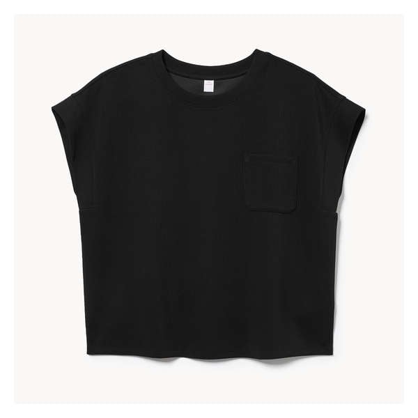 Rib Sleep T-Shirt - JF Black