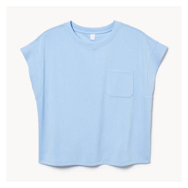 Rib Sleep T-Shirt - Light Blue